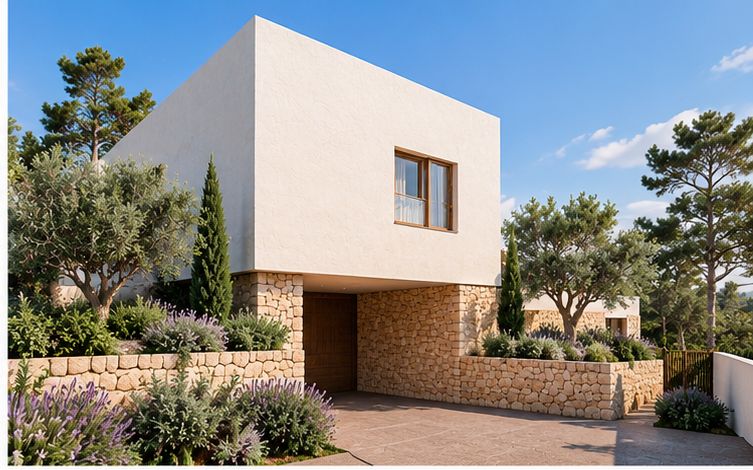 Villa neuve exclusive avec vue sur mer à Tosalet 5 – Jávea Votre maison de rêve – conçue sur mesure, prête à construire immédiatement